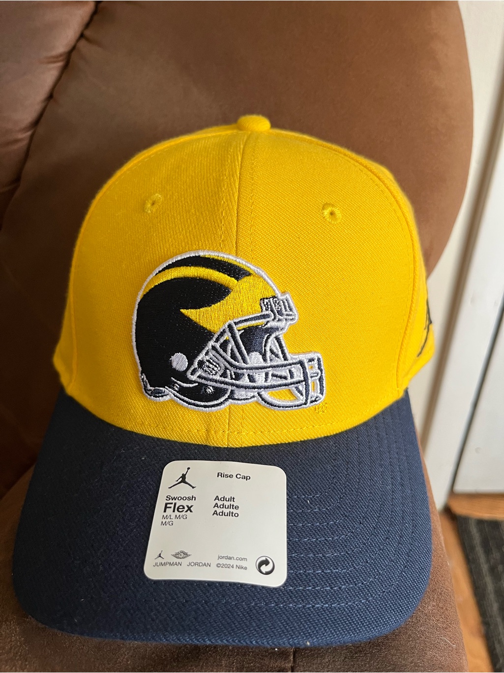 Michigan Wolverines Jordan Brand Ncaa Flexfit Hat Ml